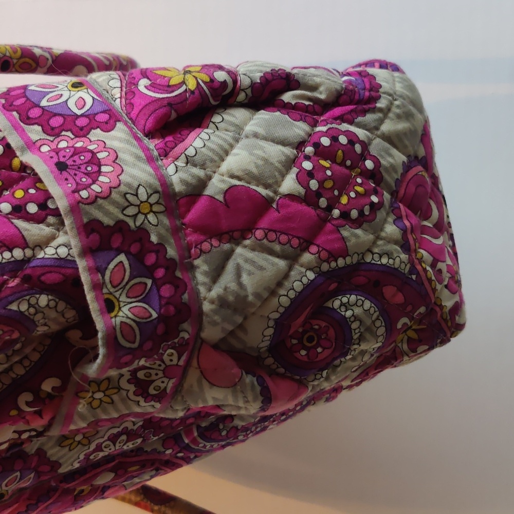 Vera Bradley Double Handle Tote - Paisley Meets Plaid RETIRED EUC - Picture 5 of 8